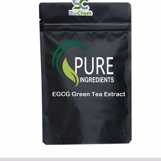 100% Natural de calidad alimentaria, 98% polifenoles de té, extracto de té verde UV EGCG, planta herbaria con muestra gratis